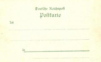 1897 Leipzig, Sächsisch-Thüringische Industrie und Gewerbe Ausstellung, felsenthurm, Blauer Grotta, ...
