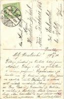 1910 Pozsony, Pressburg, Bratislava; Ligeti Kávéház, Vaskutacska, IX. Malom II. tó. Magyar nemzeti z...