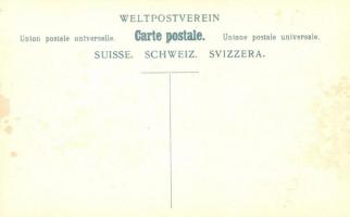 Suisse. Schweiz. Svizzera / Switzerland. Swiss stamps and post cart. Carte Philatélique No. 39. lith...