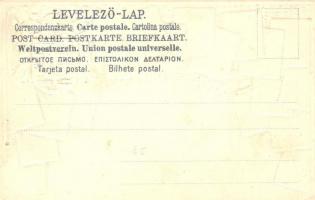 Hungary. Hungarian stamps and coat of arms. Ottmar Zieher Philatelie-Ansichtskarte Nr. 16. Emb. lith...