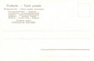 Macska-Naptár - 1900 előtti 12 darabos litho macskás művészlap sorozat a 12 évszakkal nagyon szép ál...