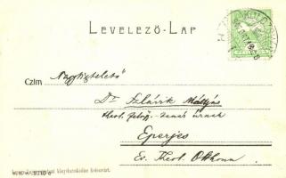 1912 Kolozsvár, Cluj; Erdélyi református egyházkerület theologia fakultása, Fodor Antal fodrász term...