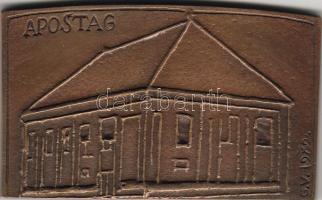 Bronz Plakett, 1971, Apostag-Synagoge, G.Varbanov, Erh.:st /verdefényes RRRR! (nur 5 St)