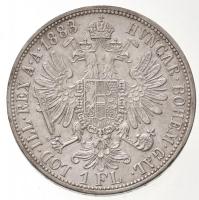 Ausztria 1883. 1Fl Ag "Ferenc József" T:1- / Austria 1883. 1 Florin Ag "Franz Joseph&...