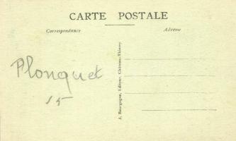 Coincy-L'Abbaye (Aisne), Rue des Bordeaux, Hotel du Lion Noir / street view with hotel, cafe an...