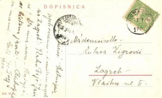 Hrvatska Kostajnica, Castanowitz, Costainizza; street vew, church. W. L. 922