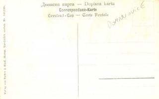 Domanovići, Domanovic; Haupteingang i. d. Kaserne. Pacher & Kisic, Mostar. Nr. 586/1905. / milit...