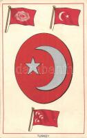 Turkey. Turkish flags. E.F.A. Series of coats of arms & flags