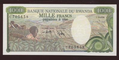 Ruanda 1978. 1000Fr T:I