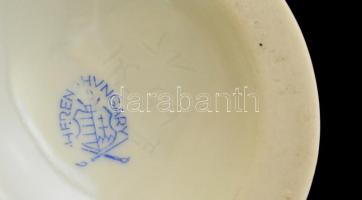 Herendi Viktória mintás kis váza, kézzel festett, jelzett, hibátlan, m: 13 cm