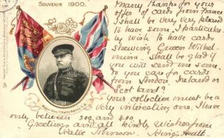 1900 Major General Thomas Kelly-Kenny, British flags. Raphael Tuck & Sons Empire Postcard No. 408. Emb. litho (EK)
