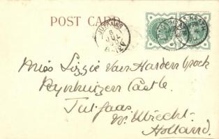 1900 Sir Redvers Henry Buller - Reliever of Ladysmith. British flags litho