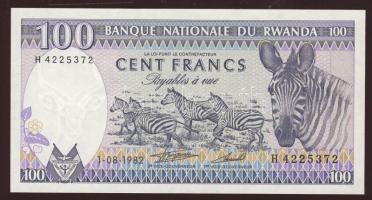 Ruanda 1982. 100Fr T:I