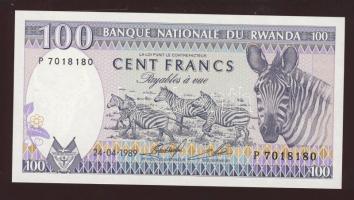 Ruanda 1989. 100Fr T:I