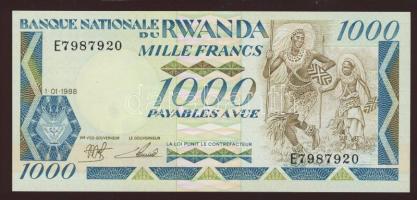 Ruanda 1988. 1000Fr T:I