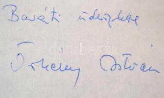 cca 1960 Örkény István (1912-1979) író saját kézzel írt levele Szilágyi Dezső (1922-2010) bábművésznek, az Állami Bábszínház igazgatójának.