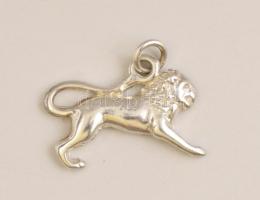 Ezüst(Ag) oroszlán függő, jelzett, 2,2x1,6 cm, nettó: 1,9 g