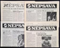 1984-1988 A Népszava farsangi és április elsejei, dolgozóknak készített, forgalomba nem került, humoros, erotikus, bolondos különszámai. 4 db