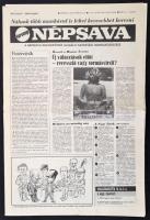 1984-1988 A Népszava farsangi és április elsejei, dolgozóknak készített, forgalomba nem került, humo...