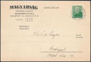 1934, 1941 A nyilas Magyarság c. hetilap két levélborítékja