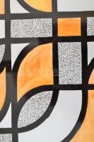 Kun Sarolta (1990- ): Dymetrium III. Akvarell-tus, papír, jelzett, üvegezett keretben, 40×30 cm