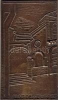 Bronz Plakett, 1971, Budapest VI.Dessewffy 23.-Synagoge, G.Varbanov, Erh.:st /verdefényes RRRR! (nur 5 St)