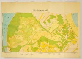 1978 A tihanyi gejzírmező térképe, ELTE Térképtudományi Tanszék, 70×99 cm