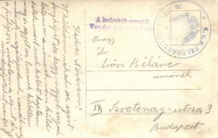 ~1917 Osztrák-magyar katonák töltényekkel és ágyúval / WWI K.u.k. military, soldiers with cartridges...