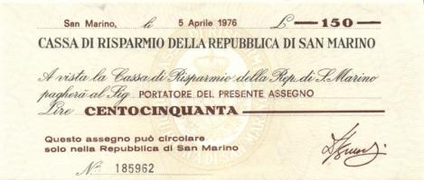 San Marino 1976. 150L, 200L pár T:I