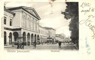 1902 Debrecen, városháza. Pongrácz Géza kiadása Kiss Ferenc eredeti fényképe után