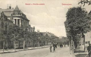 1913 Debrecen, Péterfia utca, villamos  (EK)