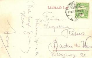 1913 Debrecen, Péterfia utca, villamos  (EK)