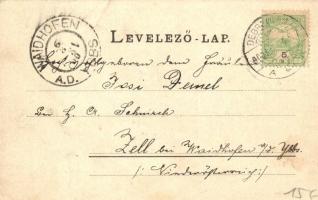 1900 Debrecen, Piac utca városi vasúttal, Rogner szálloda, Karancsy Zs. üzlete