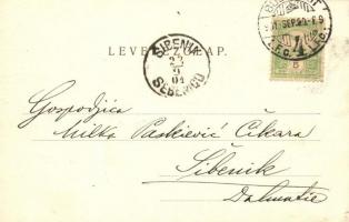 1901 Budapest IX. Vámház körút, Nádor szálloda, Kávéház, gyógyszertár, villamos (EK)