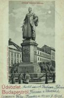 1899 Budapest V. József nádor szobor, Biztosító társaság. Ottmar Zieher kiadása. litho (EK)