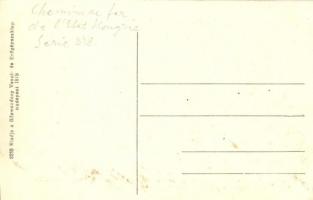 MÁV 328. sor-u Hungaria 2-C jellegű, kéthengerű gyorsvonatmozdonya. Kiadja a Gőzmozdony Vasút és Erő...