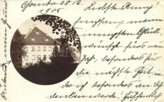 1905 Nemesgomba, Gomba, Hubice (Csütörtök, Stvrtok na Ostrove); kastély / Schloss / castle. photo (EK)