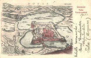 1900 Tata-Tóváros, Dotis; anno 1566, vár. Kiadja Engländer és Társa (EK)