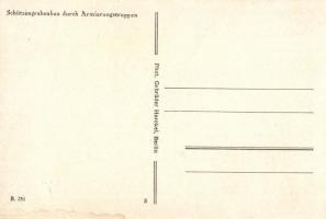 Schützengräbenbau durch Armierungstruppen / WWI K.u.k. military trench construction by army troops