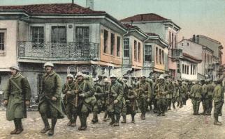 Monastir, Troupes francaises traversant la Ville / WWI French troops crossing the town