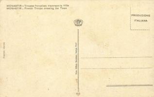 Monastir, Troupes francaises traversant la Ville / WWI French troops crossing the town