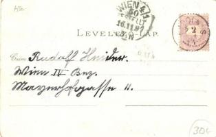 1897 (Vorläufer!) Budapest, Andrássy út, Bazilika, lóvasút, Kir. Operaház, József főherceg szobor, O...