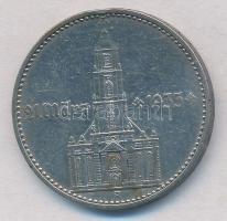 Német Harmadik Birodalom 1934A 2M Ag "Náci hatalom 1. évfordulója 1933. márc. 21. - Garnisonkir...