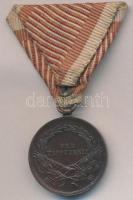 1914. "Ferenc József Bronz Vitézségi Érem" Br kitüntetés mellszalagon. Szign.: Tautenhayn ...