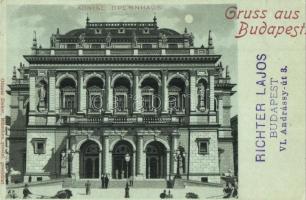 1897 (Vorläufer!) Budapest VI. Kir. Operaház. Ottmar Zieher litho (EK)