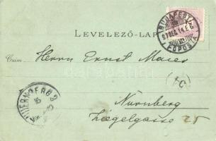 1897 (Vorläufer!) Budapest VI. Kir. Operaház. Ottmar Zieher litho (EK)