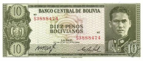 Bolívia 1962. 10P, 50P T:I