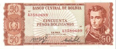 Bolívia 1962. 10P, 50P T:I