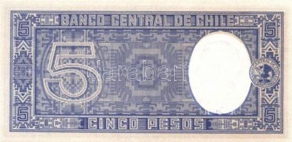 Chile 1947-75. 1/2c, 50c, 100c, 5P, 50Esc T:I