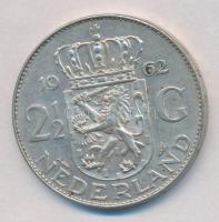 Hollandia 1962. 2 1/2G Ag "Julianna" T:1-,2 Netherlands 1962. 2 1/2 Gulden Ag "Julian...